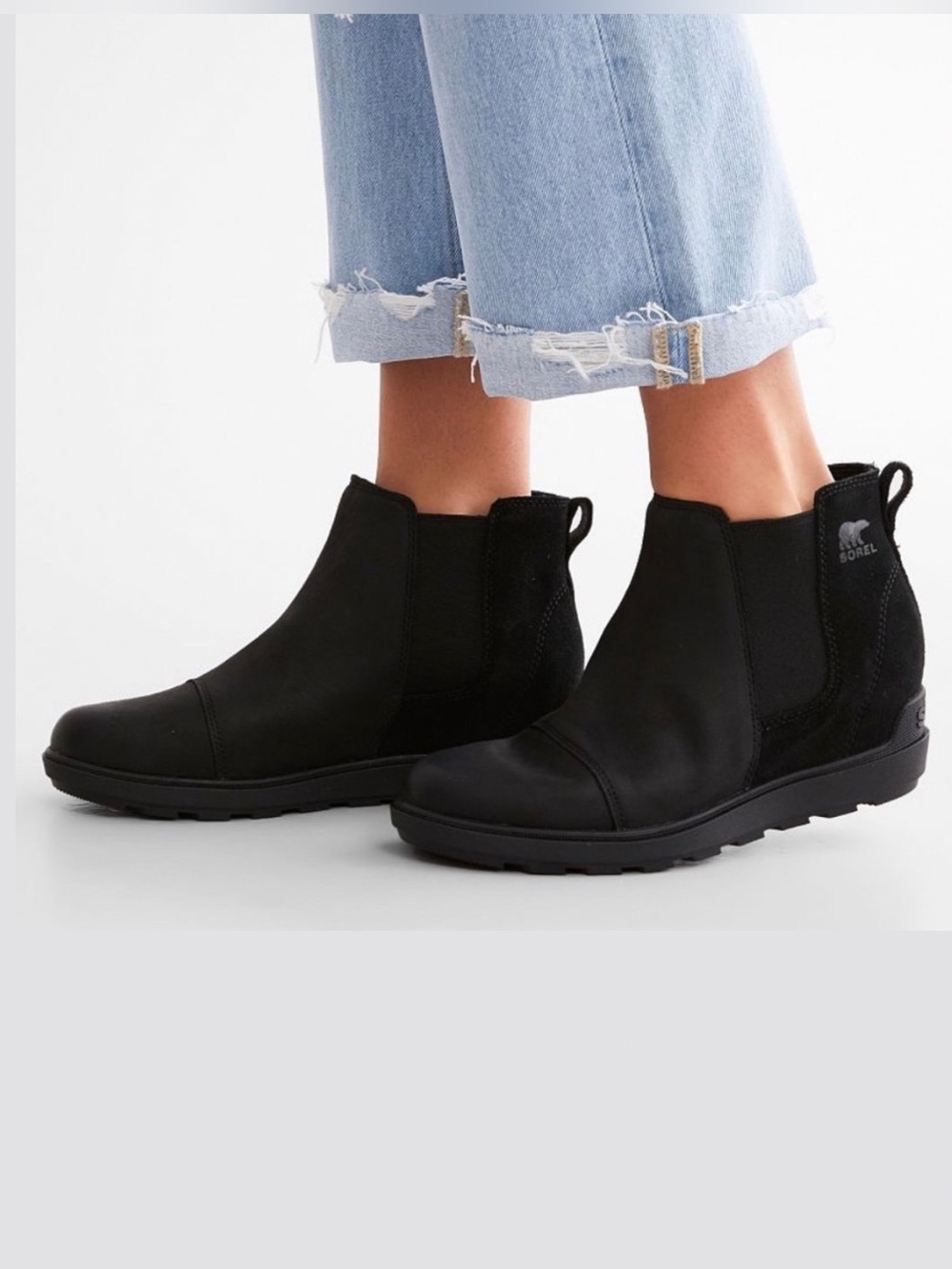 Sorel Evie II Leather Wedge Chelsea Boot - Waterproof